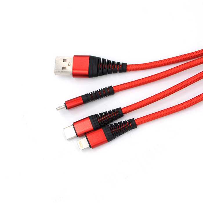 3 in 1 Cable - Fast Charge 5A Short Cable 20CM