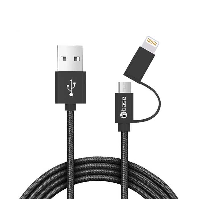 Nylon Braided Dual Side Micro cable 1.0M
