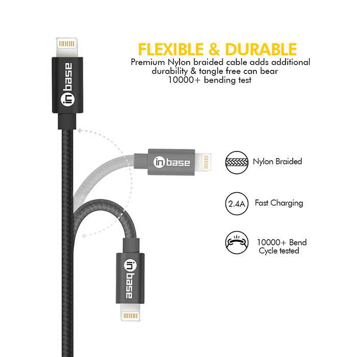 Nylon Braided Lightning Cable 1.0M
