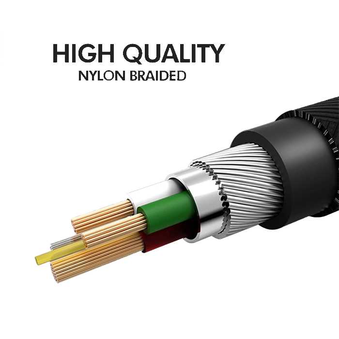 Nylon Braided Lightning Cable 1.0M