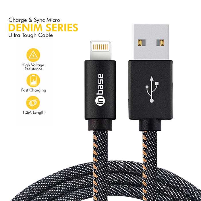 Ultra Tough Denim Series Lightning Cable - 1.2M