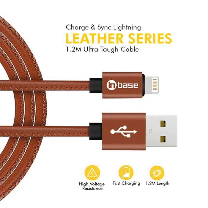 Ultra Tough Leather Series Lightning Cable 1.2M